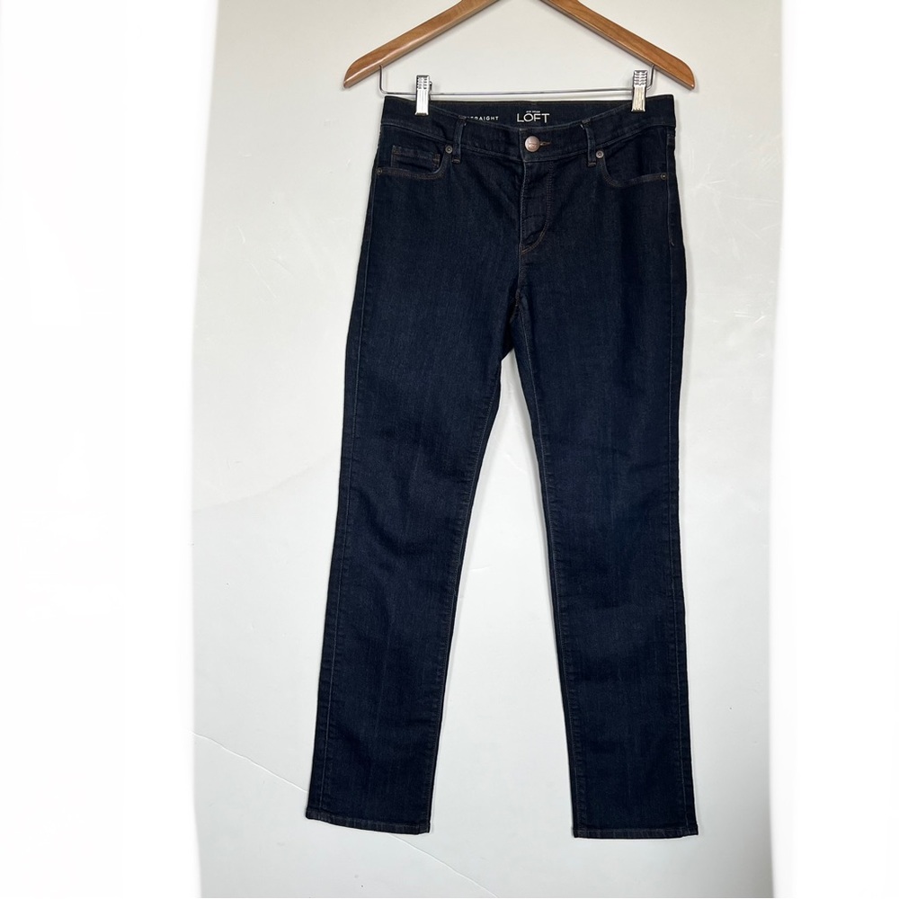 LOFT Indigo Straight Leg Jeans